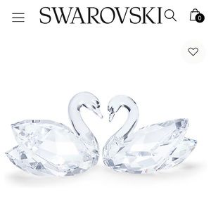 **Wedding** Swarovski Crystal Swans Cake Topper/Decor